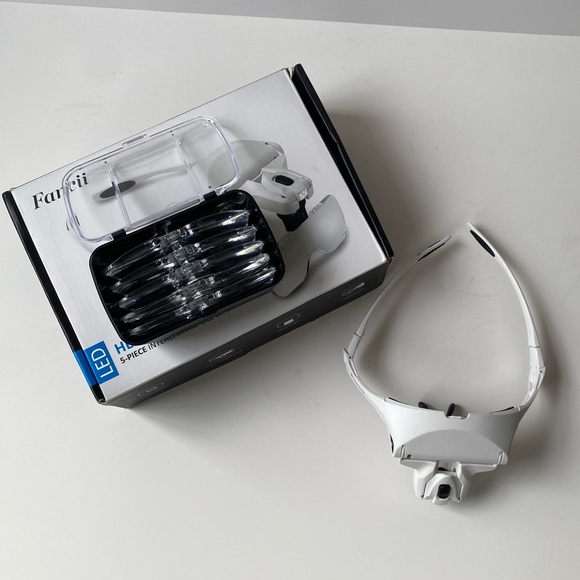 Fancii Headband LED Illuminated Head Magnifier Visor NEW - Picture 6 of 11